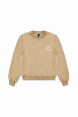 JONNY COTA LOGO PULLOVER IN TAN