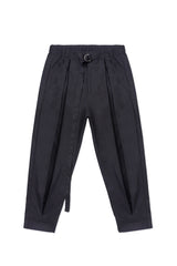 JONNY COTA mens-bottoms BELTED TROUSERS IN BLACK