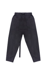 JONNY COTA mens-bottoms BELTED TROUSERS IN BLACK