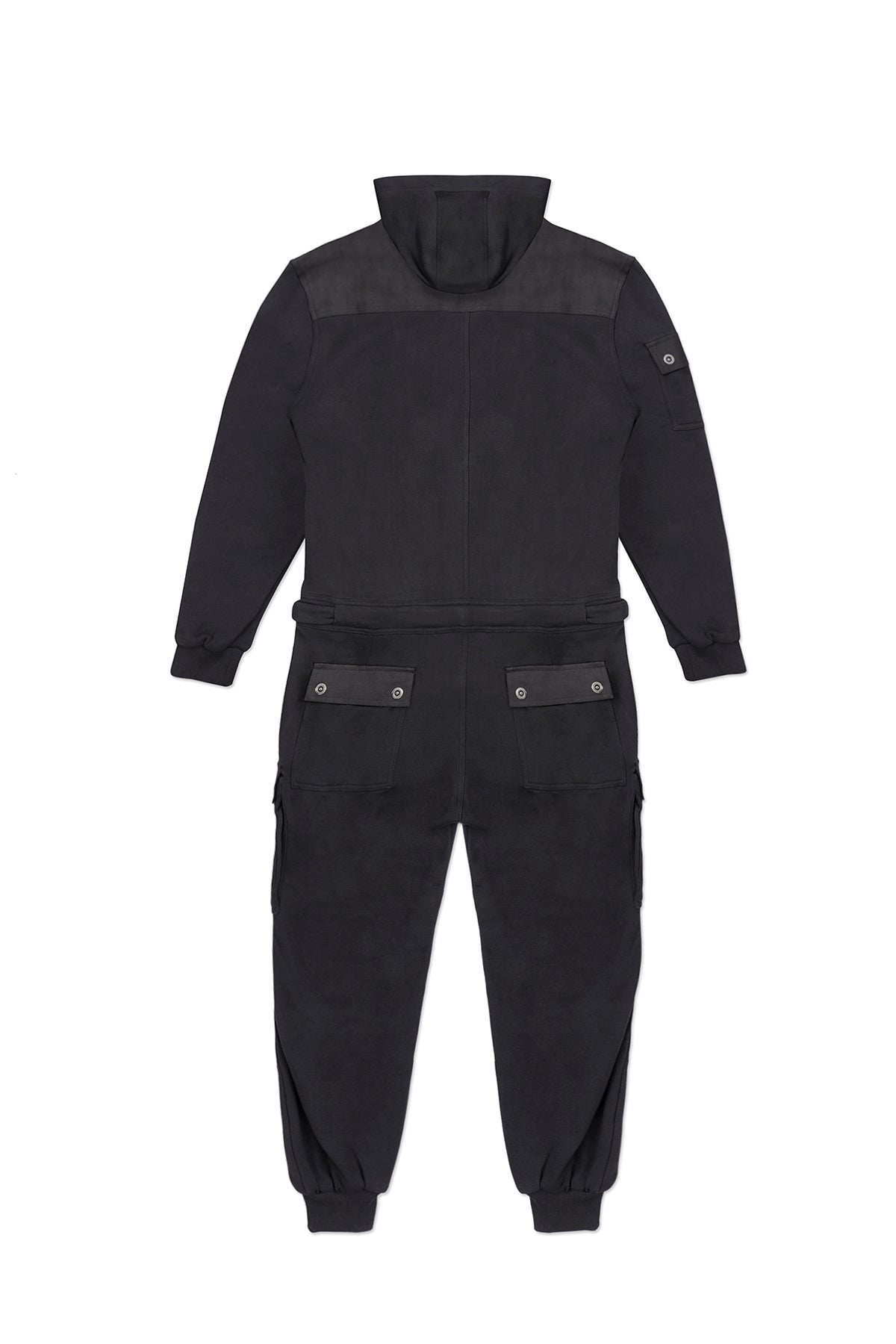 JUMPSUIT HOODIE IN BLACK – JONNY COTA display picture 1