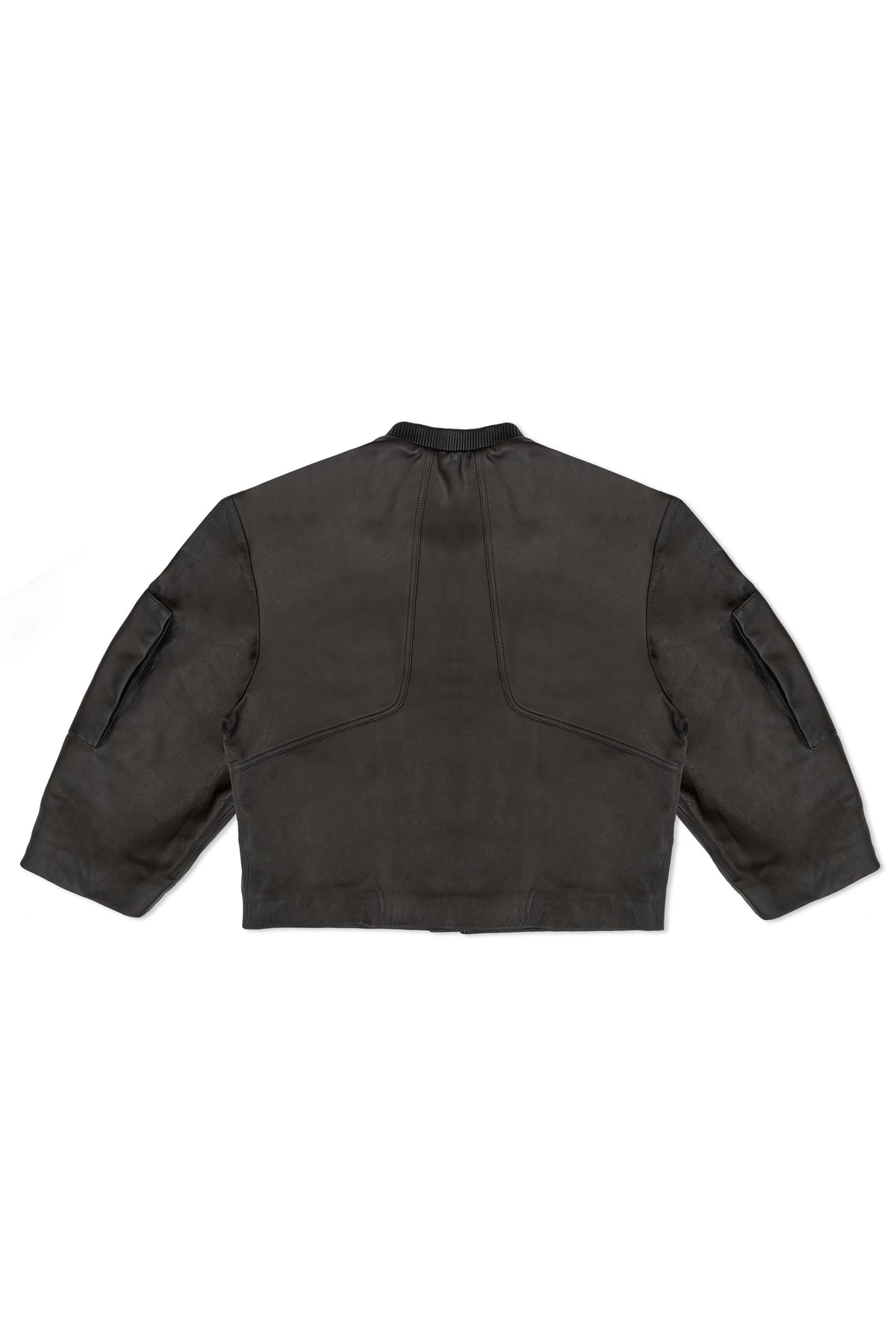 CROPPED BOMBER JACKET IN BLACK – JONNY COTA
