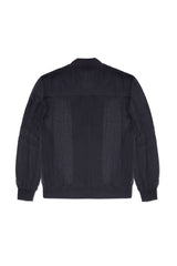 JONNY COTA mens-outerwear SHEER BOMBER JACKET IN BLACK