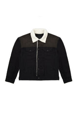 JONNY COTA mens-outerwear SHERPA JACKET IN BLACK