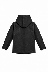 JONNY COTA mens-outerwear Waxed Monk Hoodie Jacket