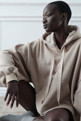 JONNY COTA mens-tops BOXER HOODIE IN TAN