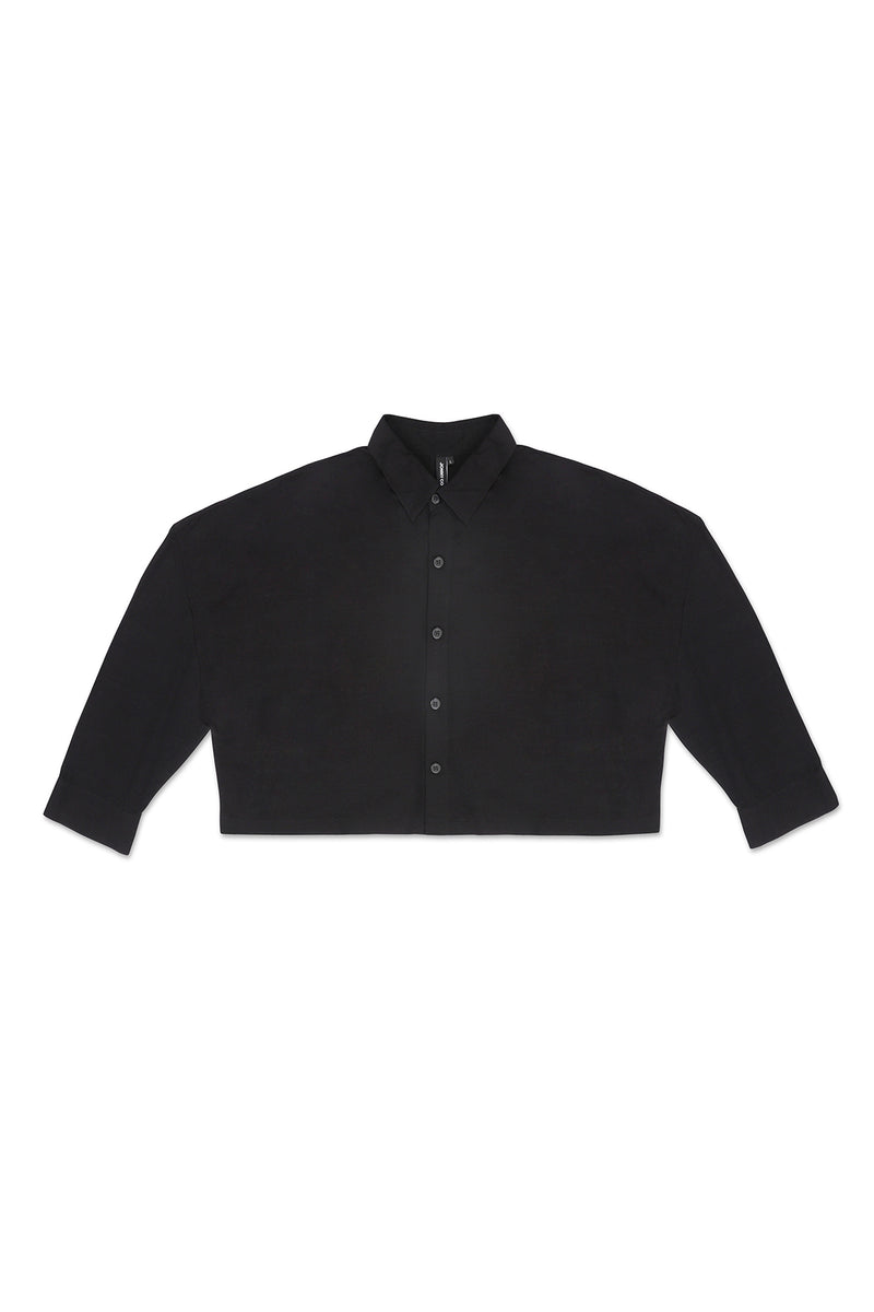 トップス babylclub - Charmy collar top(black) CROPPED COLLAR SHIRT IN BLACK – JONNY COTA