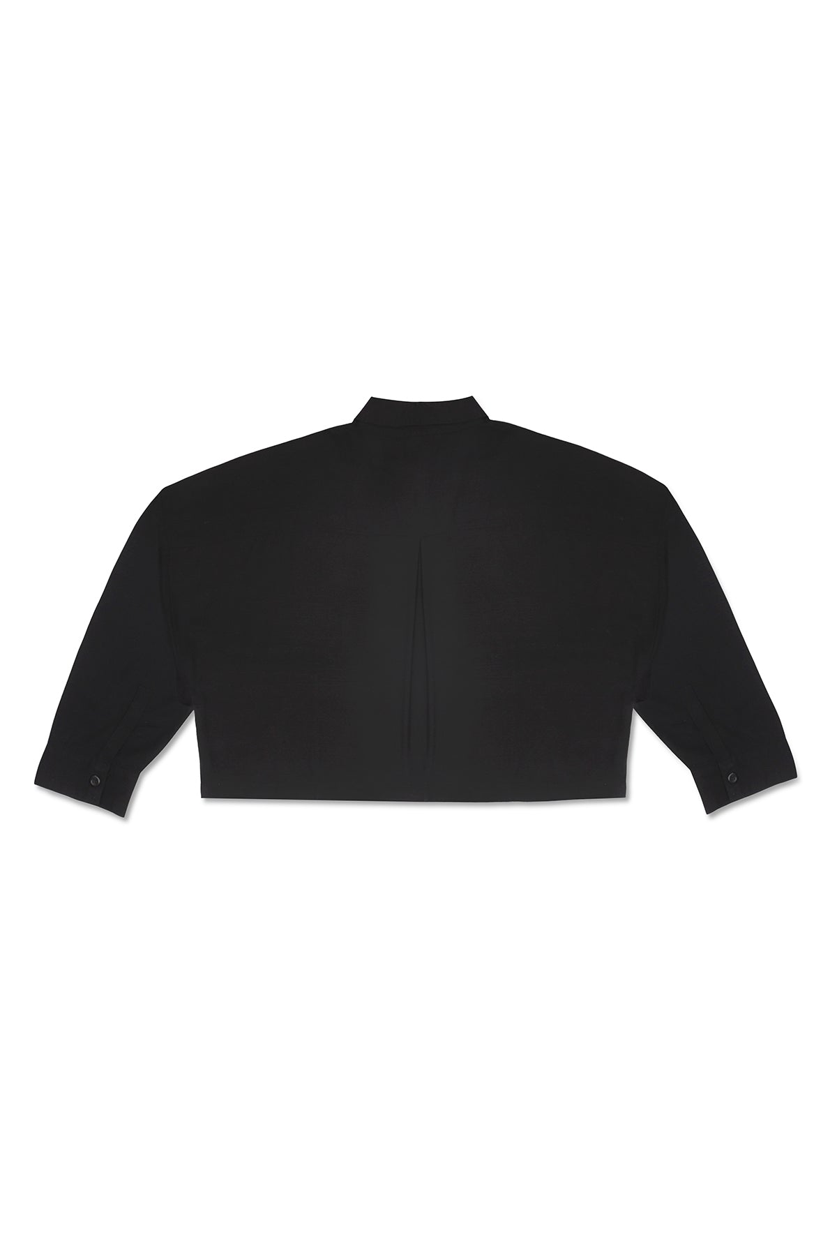 CROPPED COLLAR SHIRT IN BLACK – JONNY COTA
