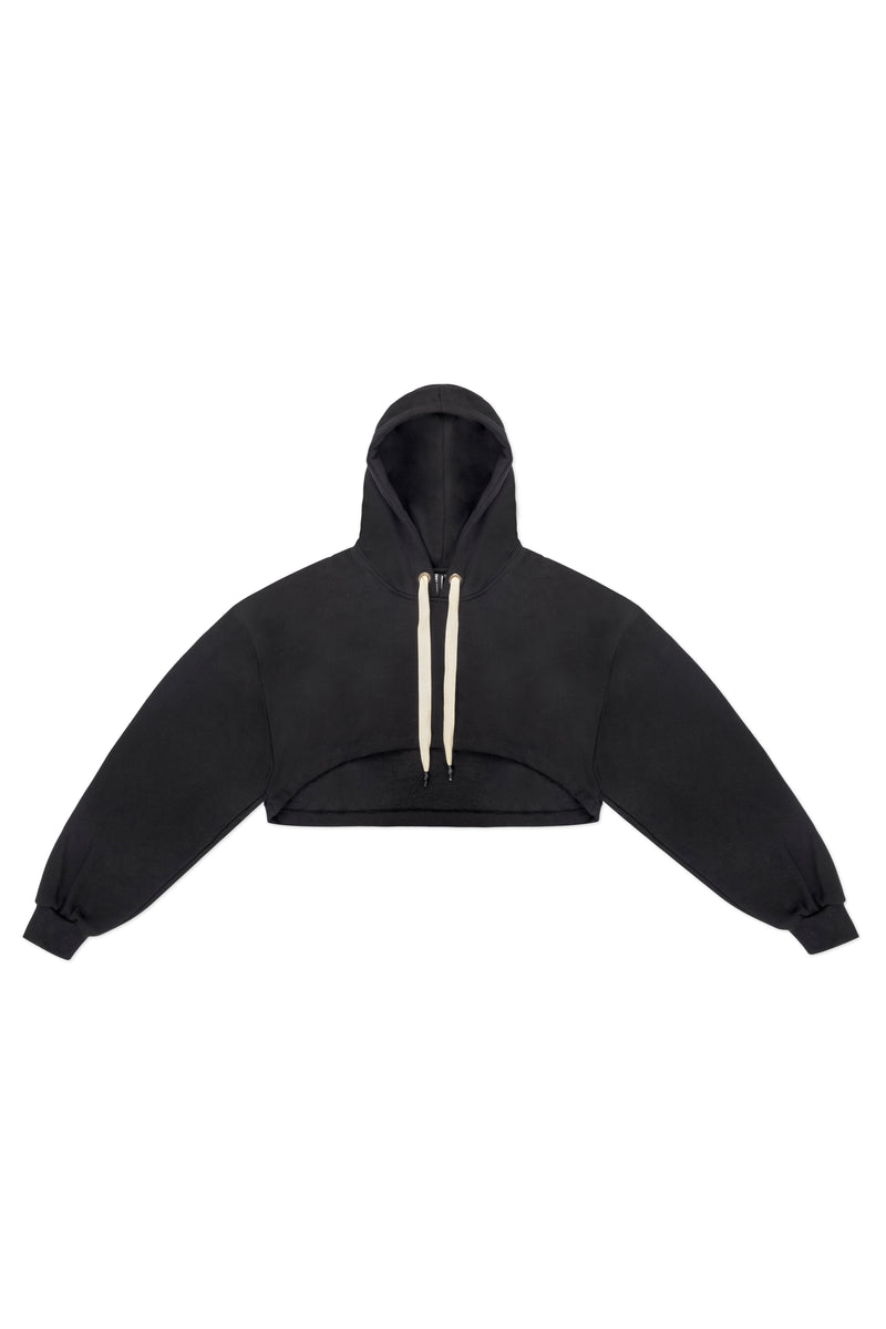 CROPPED HOODIE IN BLACK – JONNY COTA