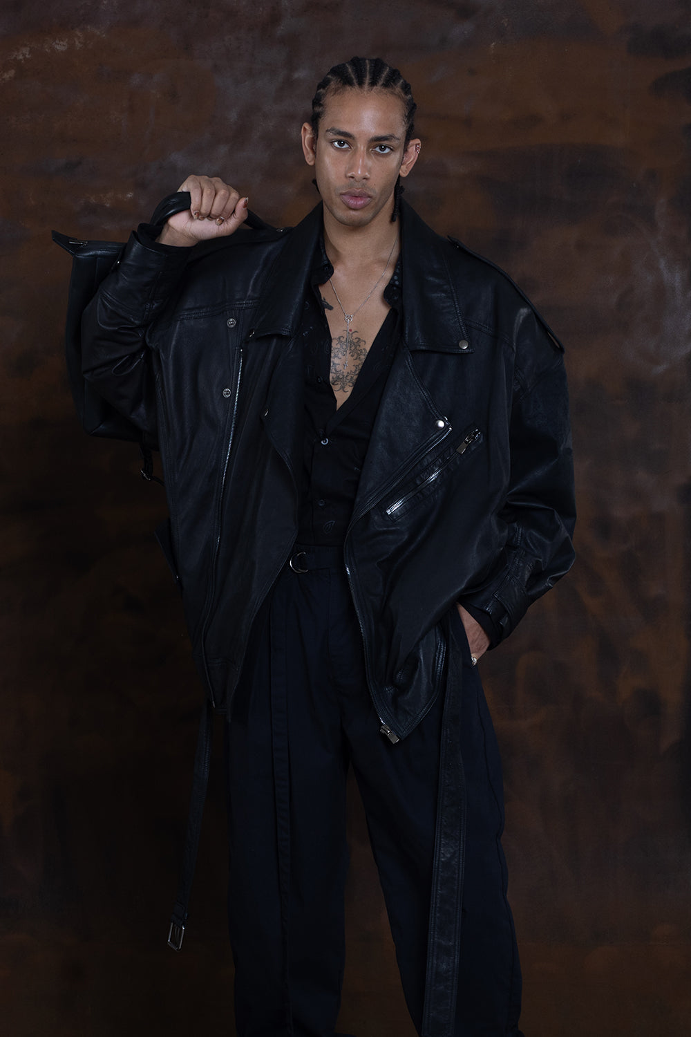 OVERSIZE LEATHER JACKET – JONNY COTA