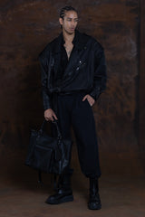 JONNY COTA One Size OVERSIZE LEATHER JACKET