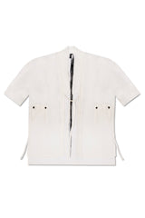JONNY COTA OS SHEER KIMONO IN WHITE
