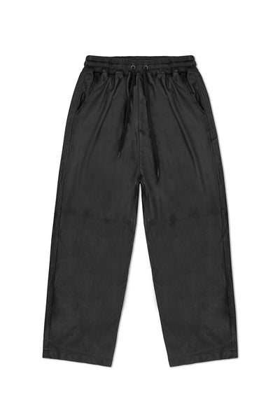 OVERSIZE LEATHER PANTS IN BLACK LEATHER – JONNY COTA