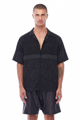 JONNY COTA SS26 SAHARA PARTY SHIRT IN BLACK ON BLACK