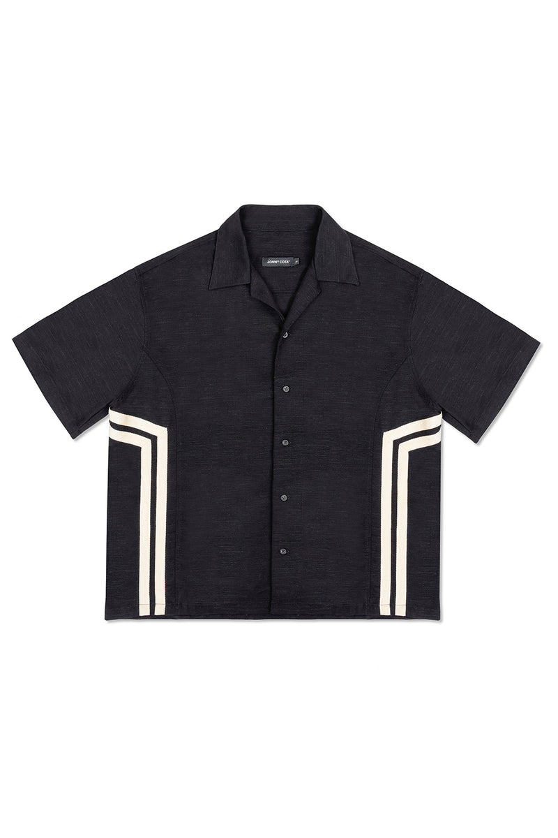 STRIPE PARTY SHIRT IN BLACK – JONNY COTA