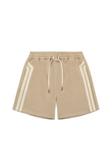 JONNY COTA STRIPE SHORTS IN TAN