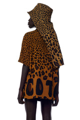 Jonny Cota Studio VEILED BUCKET HAT IN LEOPARD