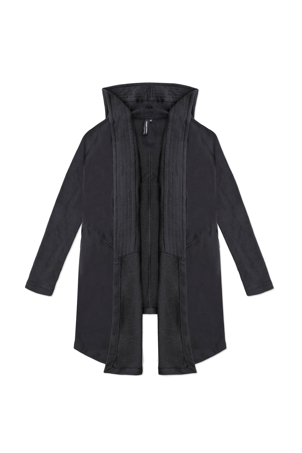 DRAPED HOODIE IN BLACK – JONNY COTA