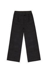 JONNY COTA womens-bottoms TAILORED LINEN TROUSER IN BLACK