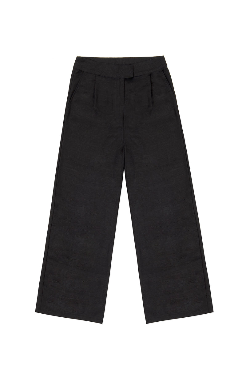 TAILORED LINEN TROUSER IN BLACK – JONNY COTA