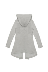 JONNY COTA womens-outerwear DRAPED HOODIE IN ASH