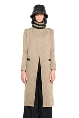 JONNY COTA womens-outerwear DUSTER COAT IN TAN FLEECE