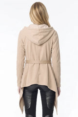 JONNY COTA womens-outerwear ROYAL HOODIE IN DESERT SAND
