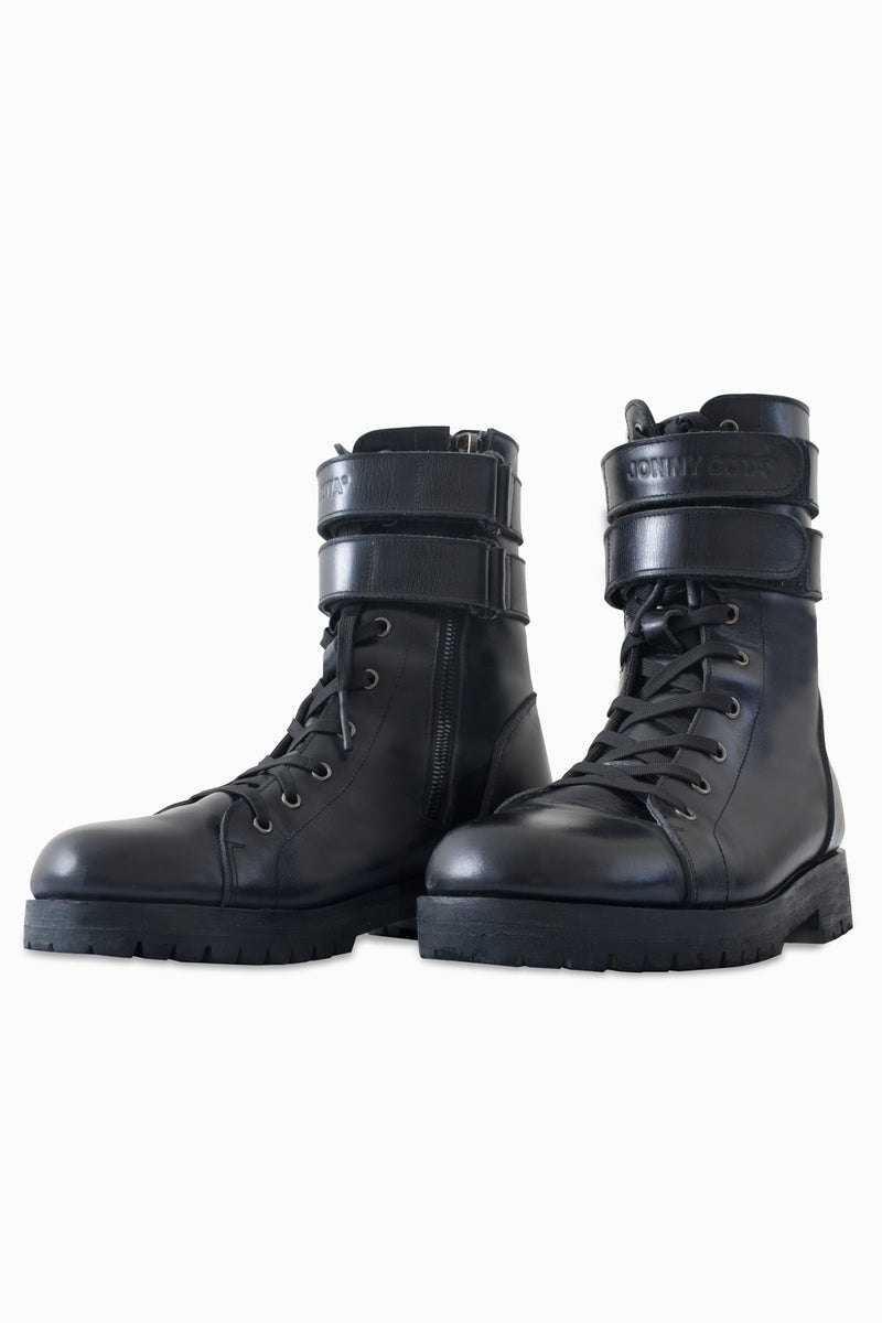 COMBAT BOOTS IN SHINY