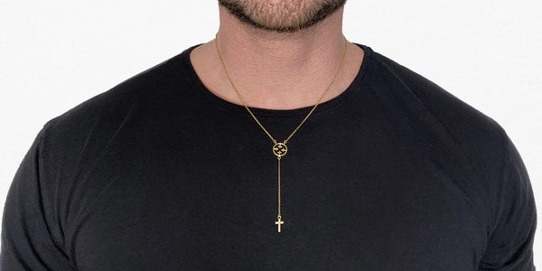 JONNI RAMLI jewelry CIRCLE CROSS NECKLACE IN GOLD