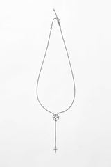 JONNI RAMLI jewelry CIRCLE CROSS NECKLACE IN SILVER