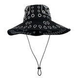 JONNY COTA accessories BLACK BANDANA / S (6.5") FISHERMAN HAT IN BLACK BANDANA