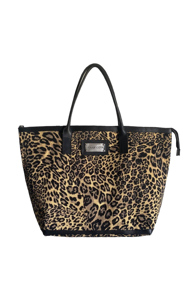 JONNY COTA accessories BROWN LEOPARD / ONE SZE LEOPARD TOTE