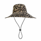 JONNY COTA accessories FISHERMAN HAT IN LEOPARD DENIM