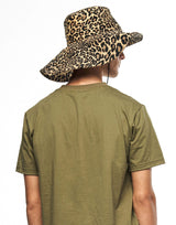 JONNY COTA accessories FISHERMAN HAT IN LEOPARD DENIM