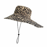 JONNY COTA accessories FISHERMAN HAT IN LEOPARD DENIM