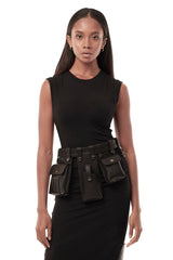 JONNY COTA accessories OS ARMY BELT BAG IN BLACK