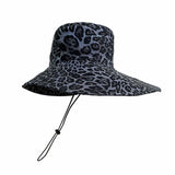 JONNY COTA accessories S (6.5") / GREY LEOPARD FISHERMAN HAT IN GREY LEOPARD DENIM