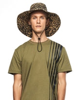 JONNY COTA accessories S (6.5") / LEOPARD FISHERMAN HAT IN LEOPARD DENIM