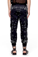 JONNY COTA BANDANA CARGO PANTS IN BLACK