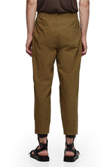 JONNY COTA BELTED TROUSERS IN OLIVE