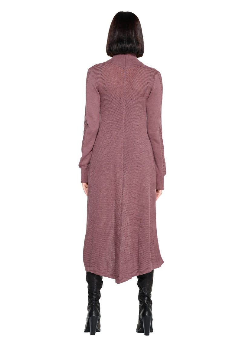 JONNY COTA CAPE SWEATER IN MAUVE