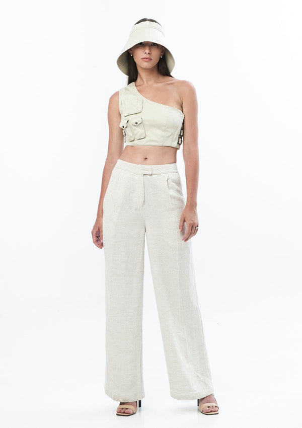 JONNY COTA Clothing ASYM AALIYAH TOP IN BONE