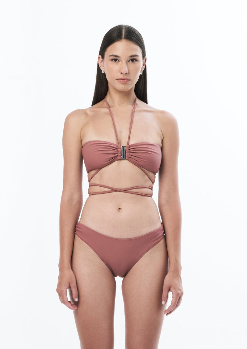 JONNY COTA Clothing BANDEU BIKINI TOP IN BLUSH