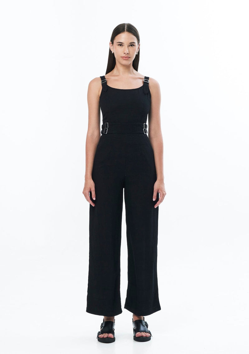 JONNY COTA Clothing BLACK / XS FITTED OVERALLS IN BLACK
