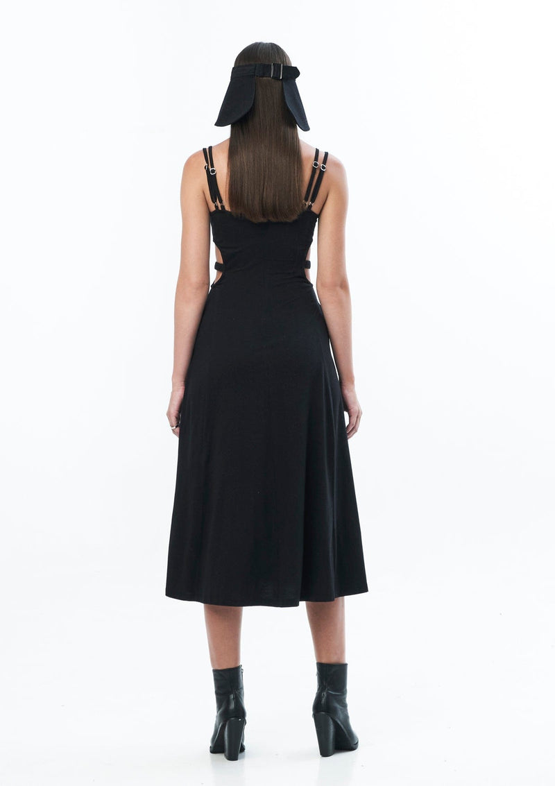 JONNY COTA Clothing CUTOUT DRESS IN BLACK