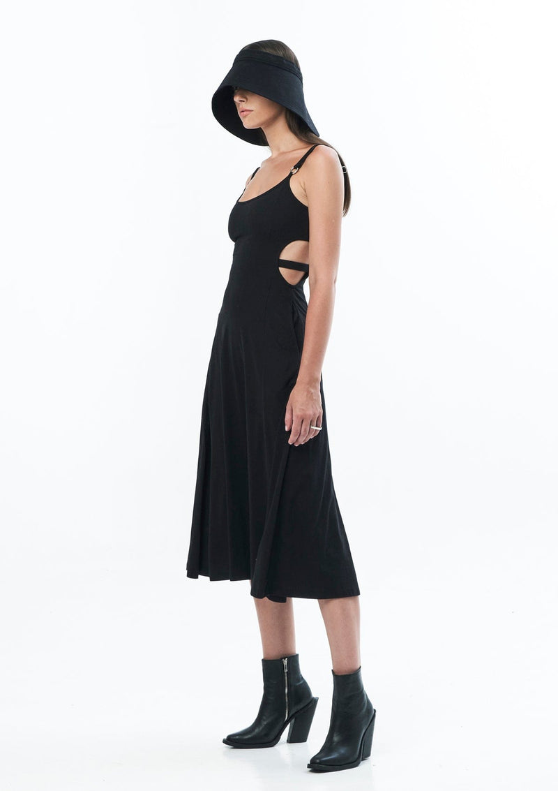 JONNY COTA Clothing CUTOUT DRESS IN BLACK
