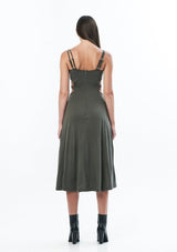 JONNY COTA Clothing CUTOUT DRESS IN GREY