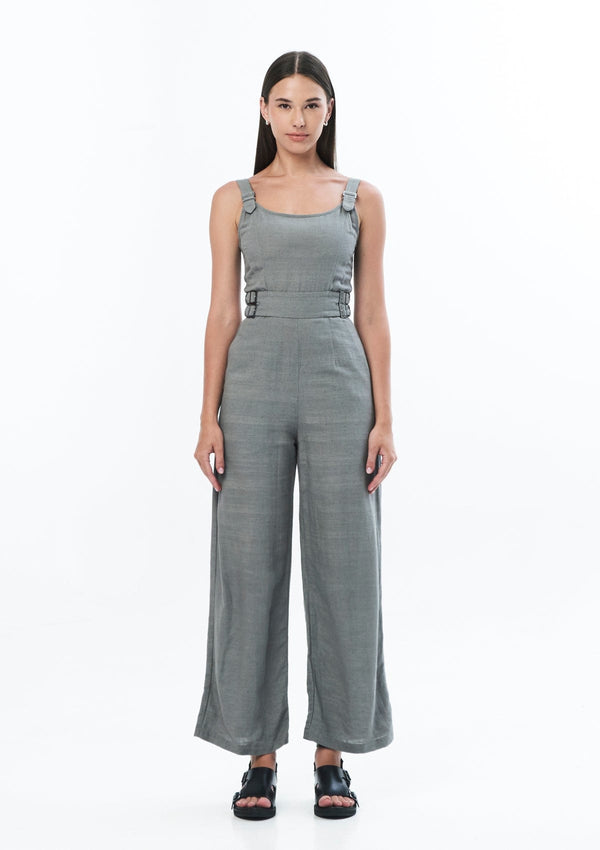 JONNY COTA Clothing GREY / XS FITTED OVERALLS IN GREY