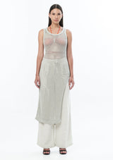 JONNY COTA Clothing GREY / XS KNIT SINGLET DRESS IN GREY