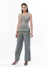 JONNY COTA Clothing KNIT MESH SINGLET IN GREY