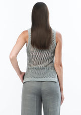 JONNY COTA Clothing KNIT MESH SINGLET IN GREY